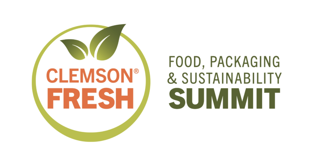 Verdeco representation at Clemson Fresh food, packaging, and sustainability summit logo